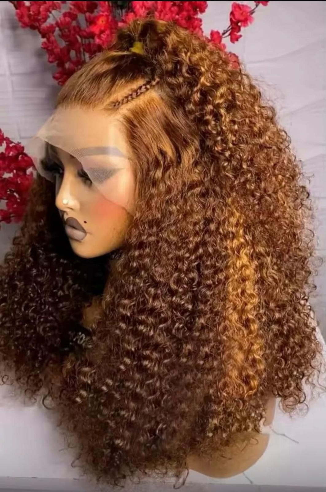 13x4 Full frontal wig 14'' 250% (kinky curly)
