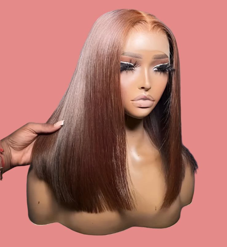 closure bob wig straight 14-inch 4x4